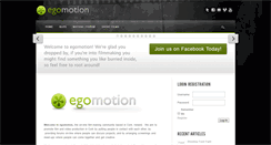 Desktop Screenshot of egomotion.net
